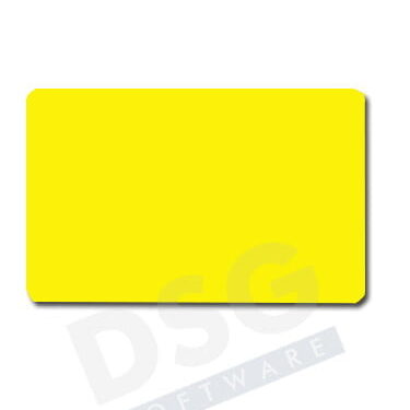 Karta PVC kolorowa 30 mil żółta (104523-131)