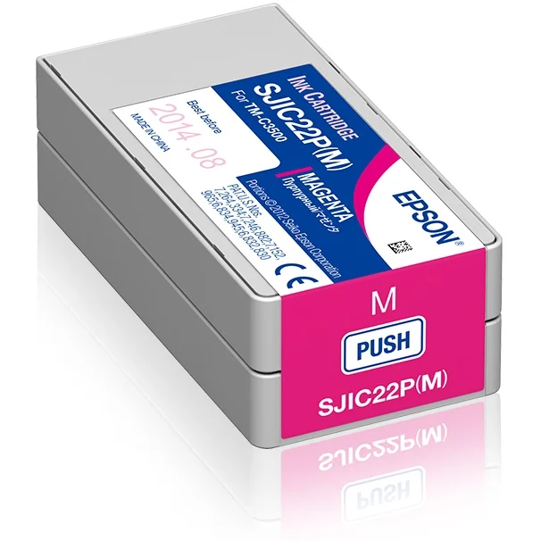 Tusz Cardridge do Epson ColorWorks C3500 Magenta SJIC22P(M) (C33S020603)