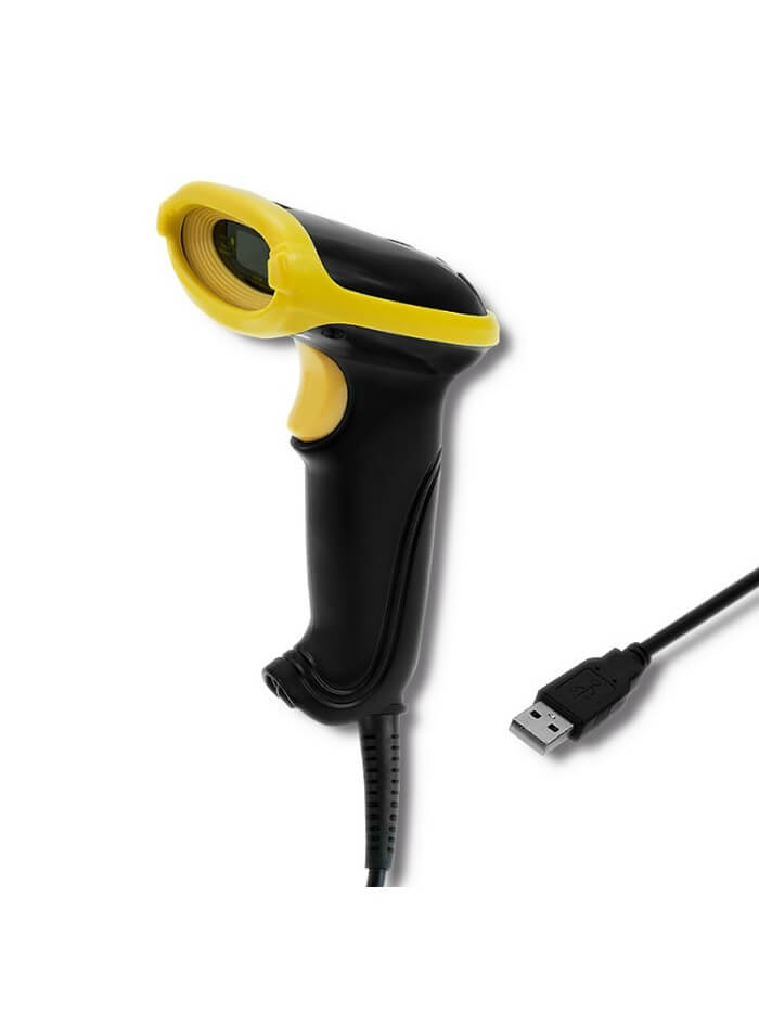 Qoltec Laserowy czytnik kodów kreskowych 1D | USB
