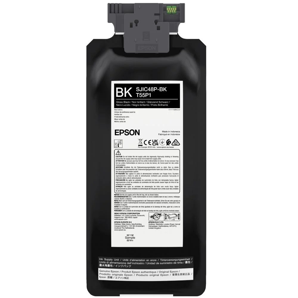 Tusz Cardridge do Epson ColorWorks CW-C8000e czarny (SJIC48P-BK) (C13T55P140)