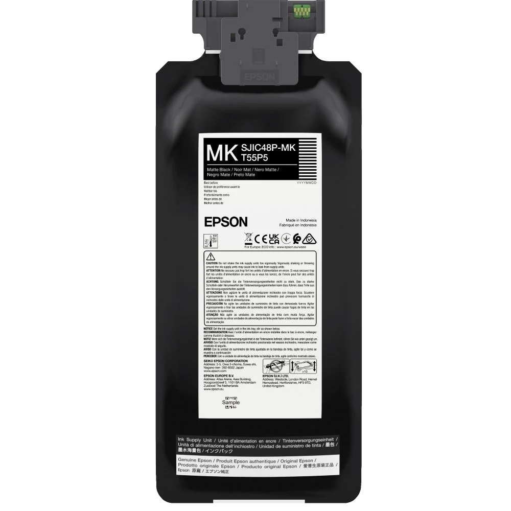 Tusz Cardridge do Epson ColorWorks CW-C8000e matowy czarny (SJIC48P-MK) (C13T55P540)