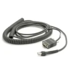 Kable połączeniowy RS-232 do czytników Zebra 6m kręcony (CBA-R06-C20PBR)