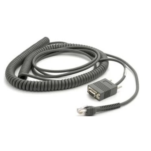 Kable połączeniowy RS-232 do czytników Zebra 6m kręcony (CBA-R06-C20PBR)