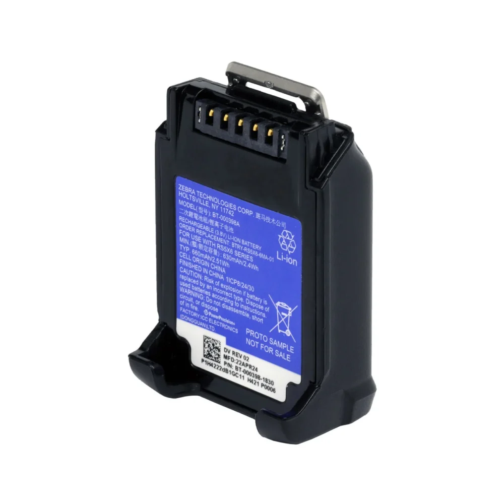 Bateria do Zebra RS6100 Freezer 660mAh (BTRY-RS5X6-6MA-01)