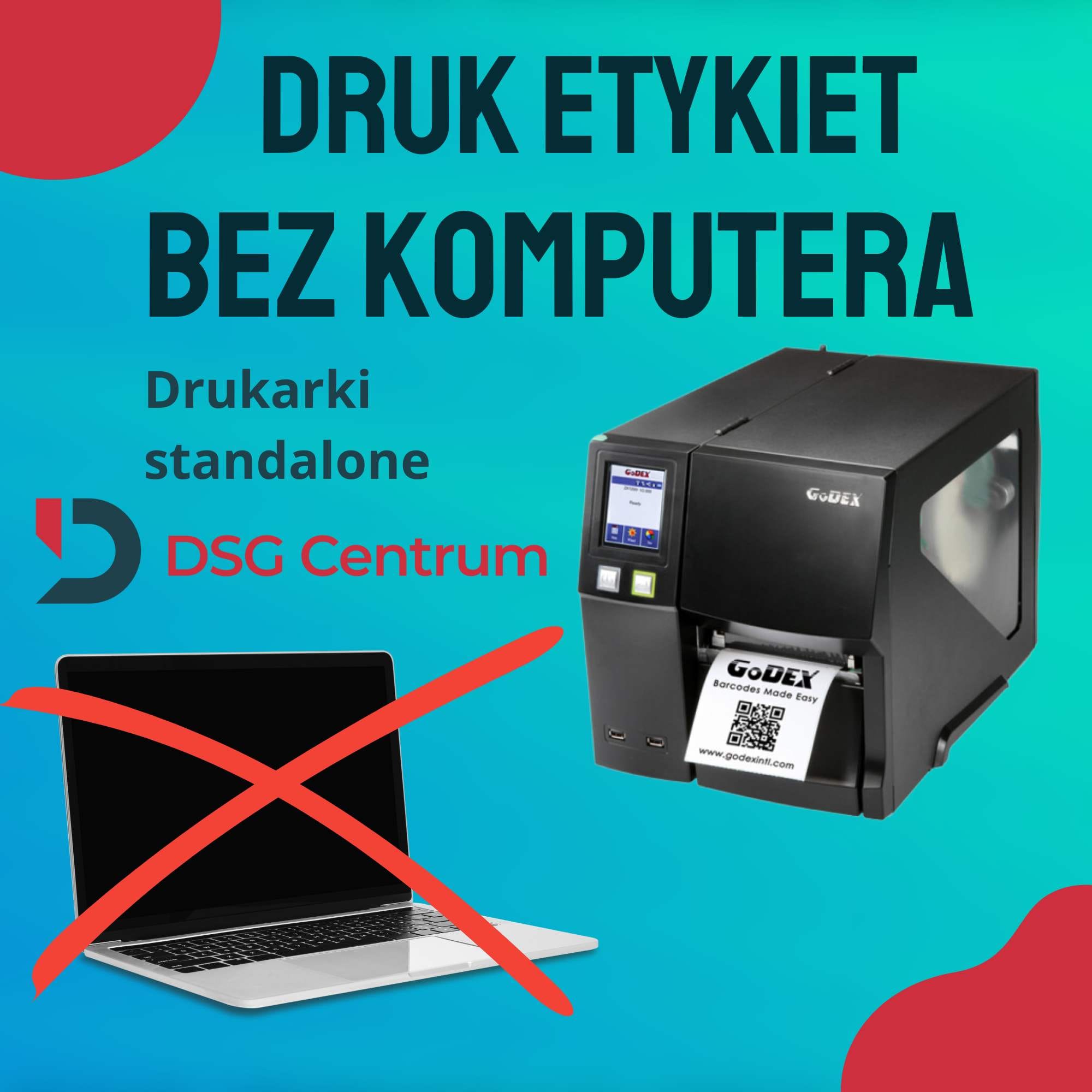 Druk etykiet bez komputera drukarki standalone