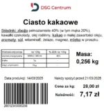 Przykładowa etykieta zestawu ważąco etykietującego DSG Centrum Przykładowa etykieta zestawu ważąco etykietującego DSG Centrum