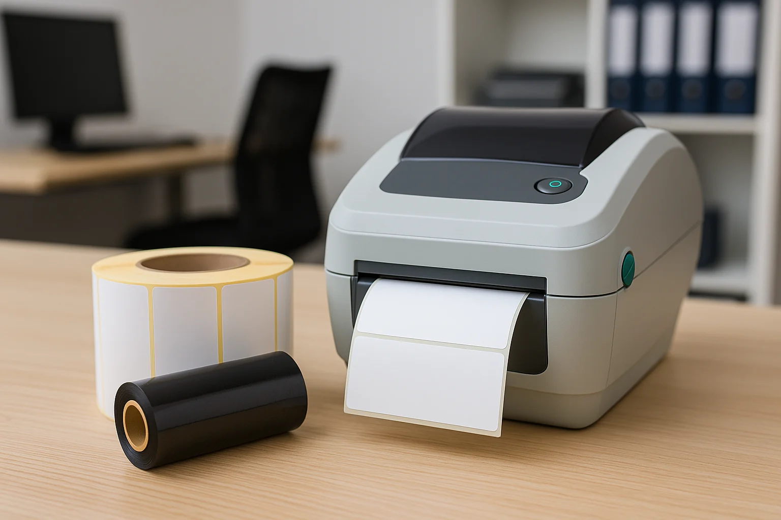 drukarka etykiet z etykietami