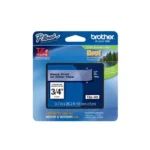 Taśma laminowana 18 mm TZE141 czarne na przezroczystym do drukarek Brother