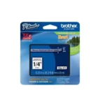 Taśma laminowana 6 mm TZE111 czarne na przezroczystym do drukarek Brother