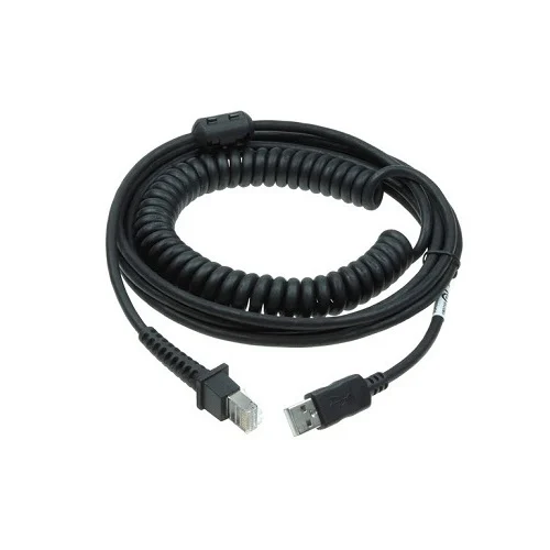 Datalogic kabel USB spiralny 5 m (90A052289) – czarny przewód połączeniowy