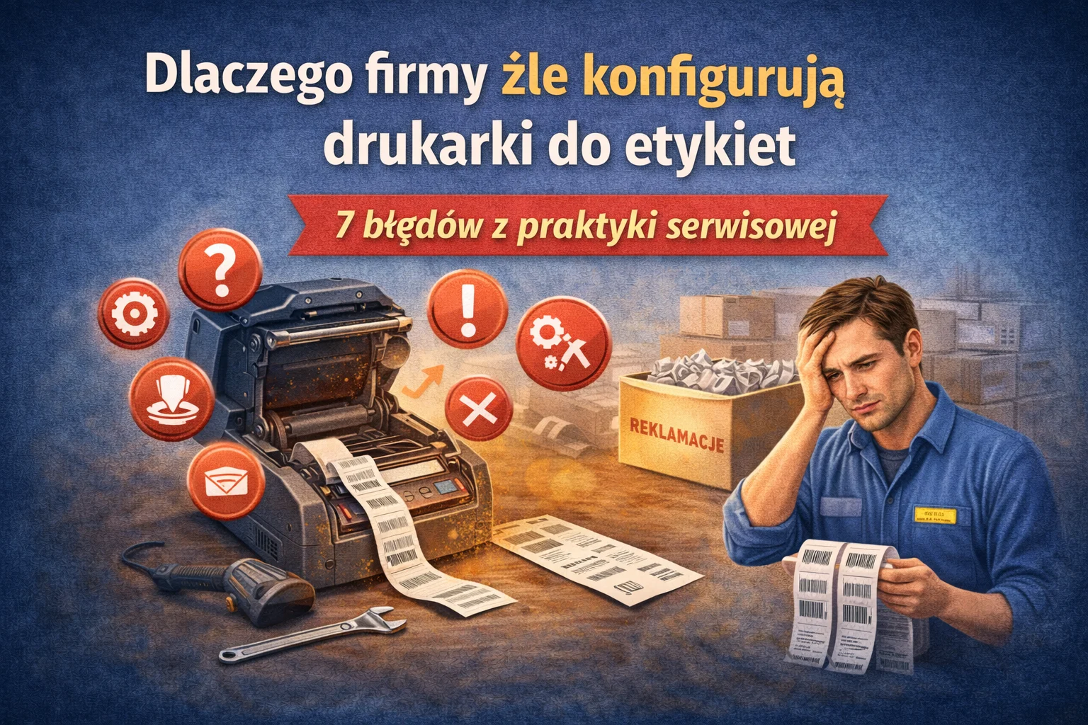 Dlaczego firmy źle konfigurują drukarki do etykiet – najczęstsze błędy i problemy z drukarką do etykiet