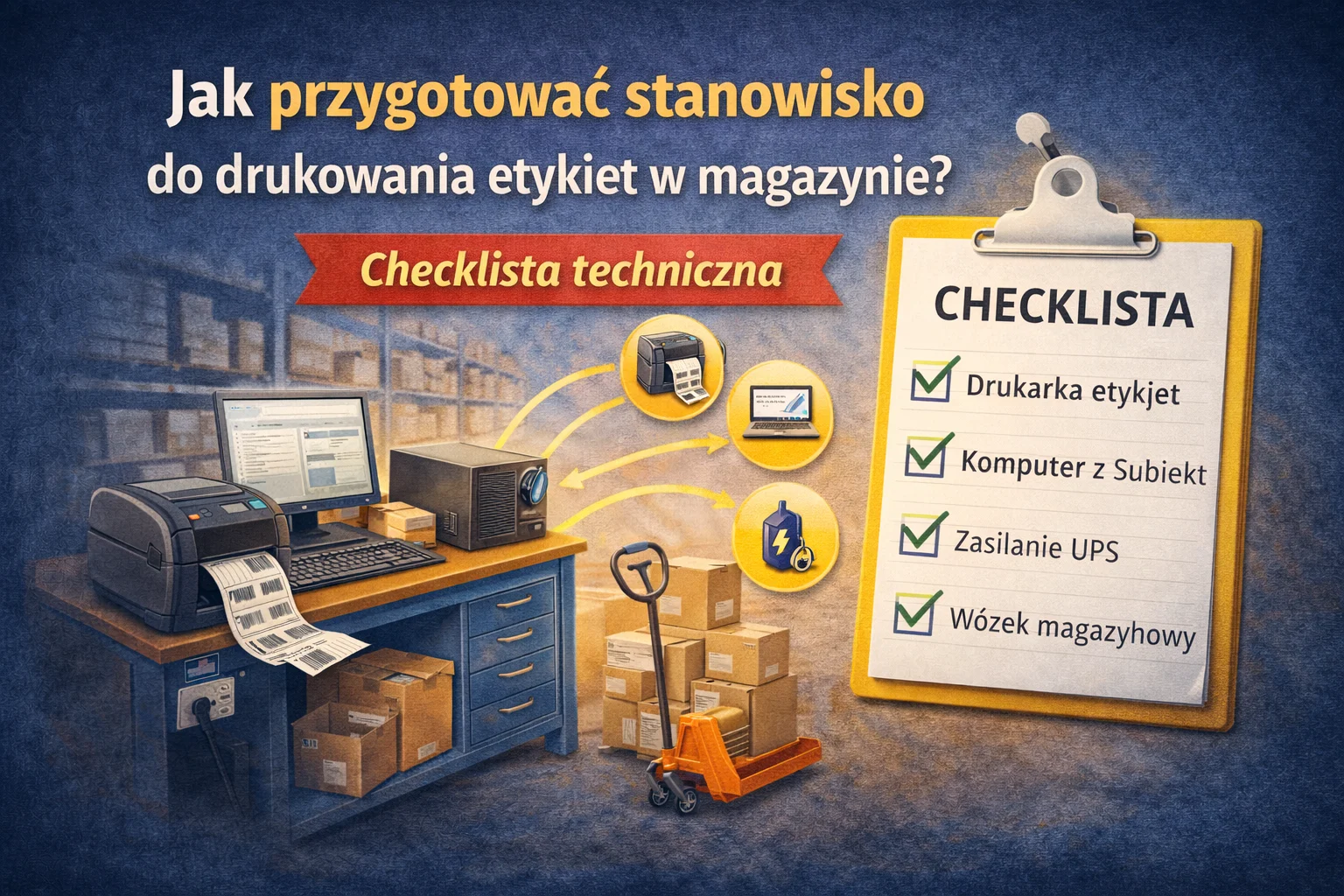 Jak przygotować stanowisko do drukowania etykiet w magazynie – drukarka do etykiet, komputer i organizacja pracy