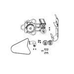 Nawijak (Rewinder) do Zebra ZT620 / ZT620R – zestaw rozbudowy (P1083320-085)